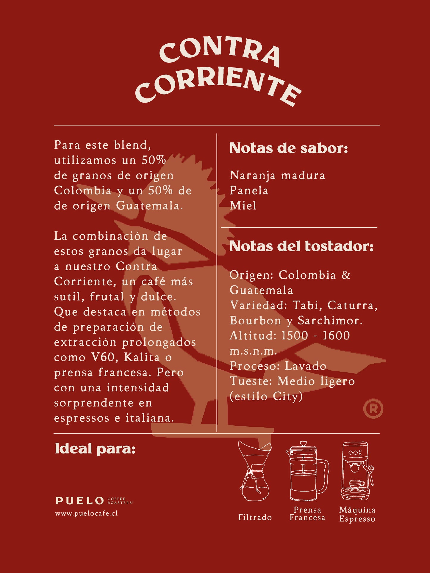 Café de Especialidad Contra Corriente Coffee Blend 250 gr