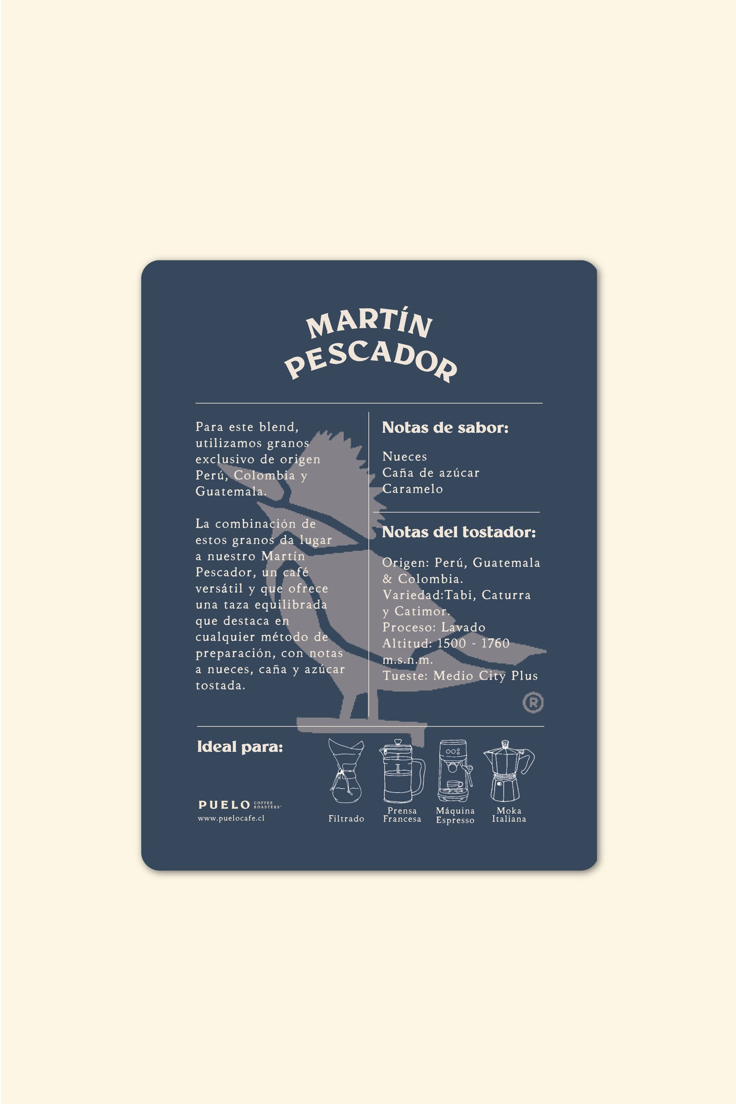 Café de Especialidad Martín Pescador Coffee Blend 1 kg