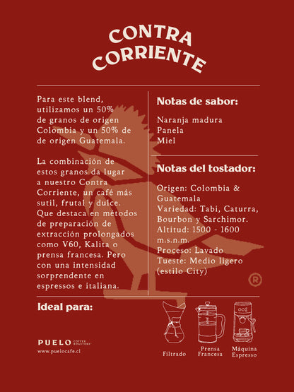 Café de Especialidad Contra Corriente Coffee Blend 250 gr