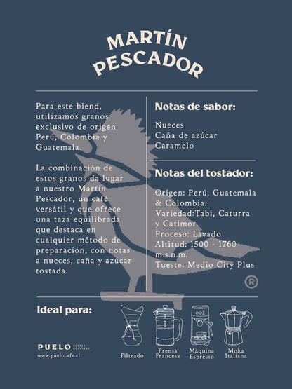 Café de Especialidad Martín Pescador Coffee Blend 250 gr